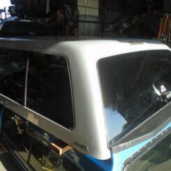 2015-2020, FORD F150 5.5' Bed. Camper Shell. It has Black Headliner and Front Solid Window - /