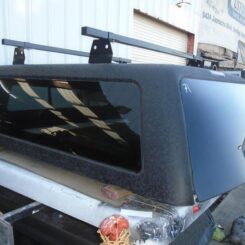 2015-2020, FORD F150 5.5' Bed. Camper Shell. It has Front Slider Window and Grey Headliner - /