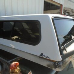 2015-2020, FORD F150 5.5' Bed. New -PROTOPS- Camper Shell. Grey Headliner, Front Slider Window, Fold Down, Tinted Windows and L.E.D. Brake Light -...