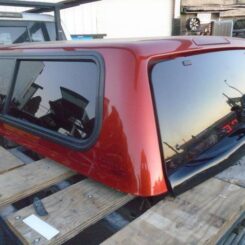 2019-2021, FORD RANGER 6' Bed. Camper Shell. It has Black Headliner and Front Solid Windows - /