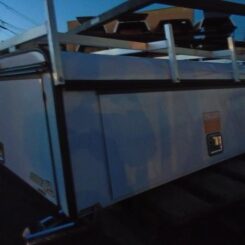 2019-2023, FORD RANGER 6' Bed. Camper Shell. It has Front Solid Window, Side Tool Boxes and RACK - /